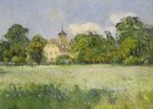 Blick Auf Die "hellerschanke" In Der Dresdner Heide by Otto Altenkirch