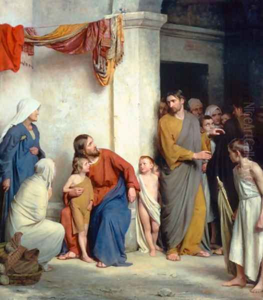 Christ with Children - view 1