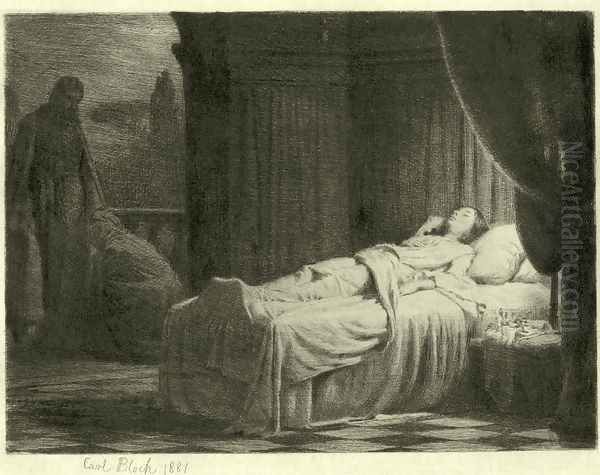 Raising of the Daughter of Jairus by Carl Heinrich Bloch