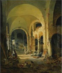 The Old Monastery by Anton Ii Altmann