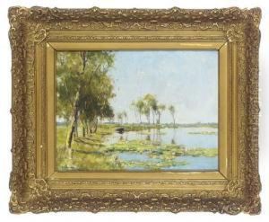 On The Bank Of The Lake by Gerard Altmann