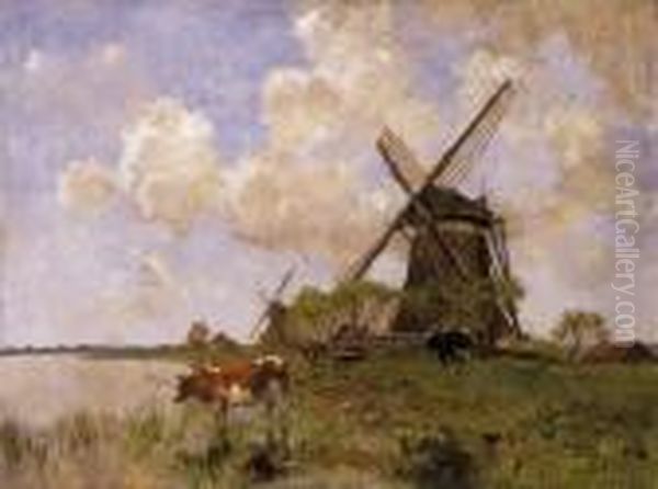 Dutch Landscape With Smock-mills - view 1