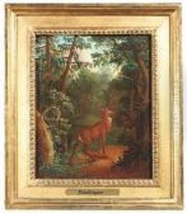 18th Ct. A Stag On A Forestal Clearing