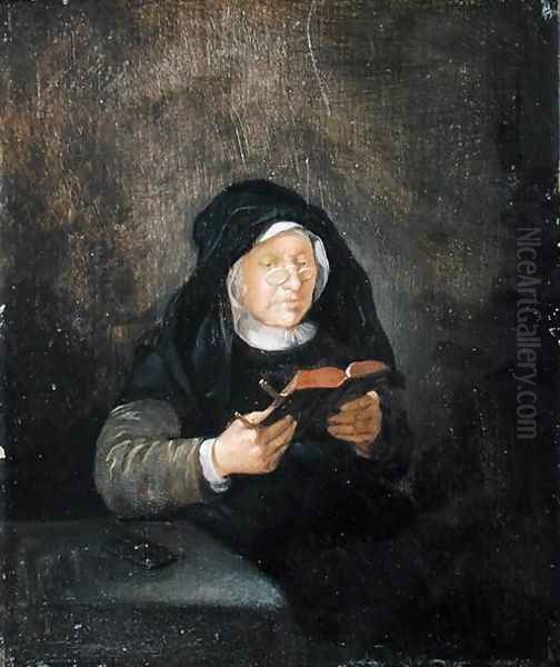 Old Woman Reading, 1650s - view 1