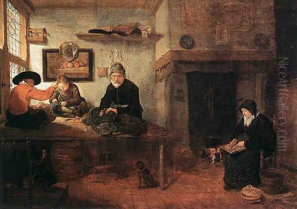 Interior of a Tailor's Shop 1653 by Quiringh Gerritsz. van Brekelenkam