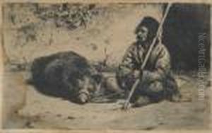 "the Bear Tamer" by Theodor Aman