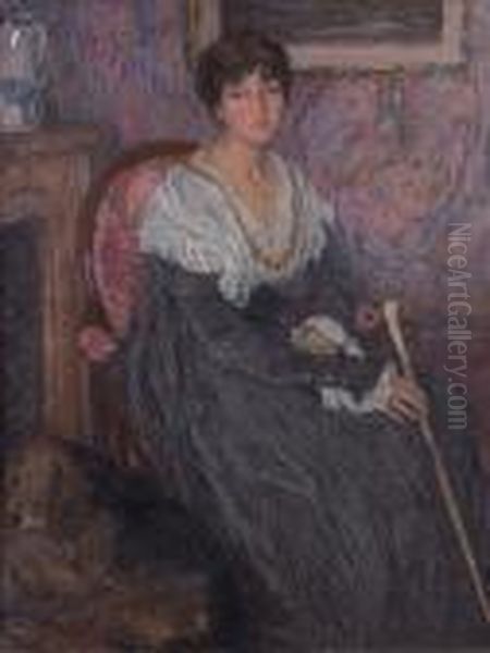 Portrait De Charlotte Aman-jean Nee Simon (fille Du Peintre Lucien Simon). - view 1