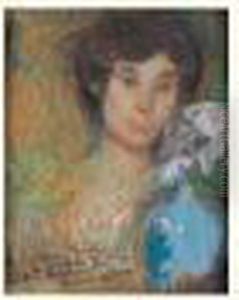 Portrait Au Vase Bleu Portrait Au Vase Bleu