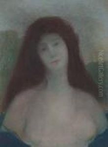 Buste De Femme by Edmond-Francois Aman-Jean