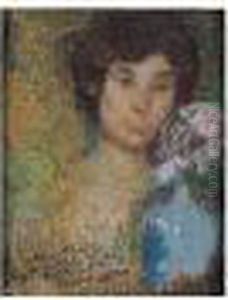 Portrait Au Vase Bleu Portrait Au Vase Bleu
