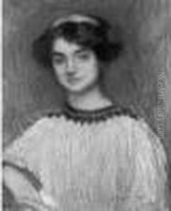 Portrait De Femme by Edmond-Francois Aman-Jean