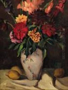 "vaso Di Fiori" 1930ca by Orazio Amato