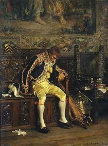 A Footman Sleeping 1871 A Footman Sleeping 1871