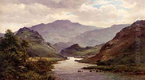 The River Colwyn, North Wales by Alfred de Breanski