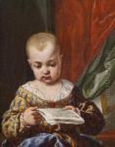 Ein Lesender Knabe by Antonio Amorosi