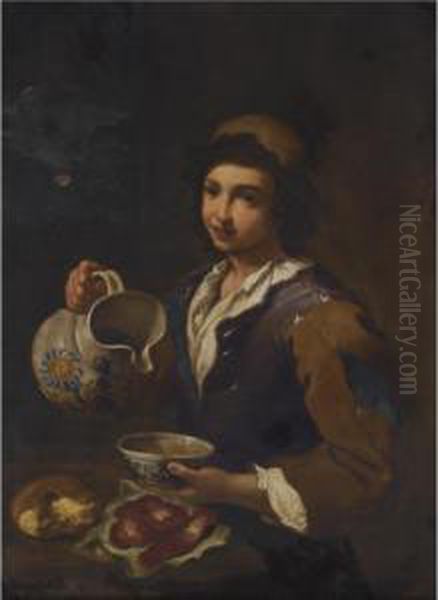 A Boy With A Jug - view 1