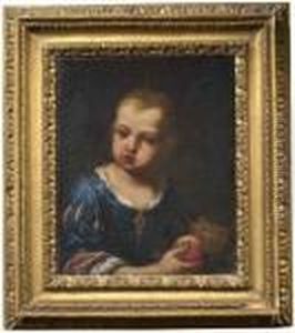 Ritratto Di Bambina Con Frutta by Antonio Amorosi