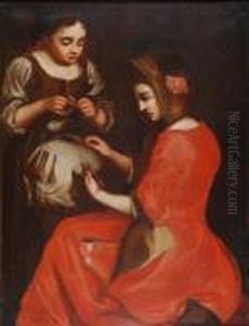Le Merlettaie by Antonio Amorosi