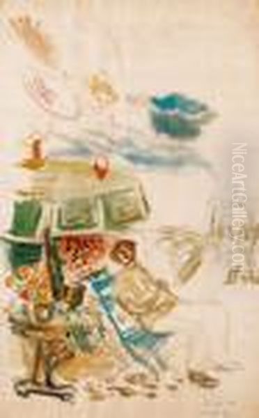 Self-portrait On The Bank Of The Seine With An Angel - view 1