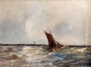 Veliero In Burrasca by Eugenio Amus