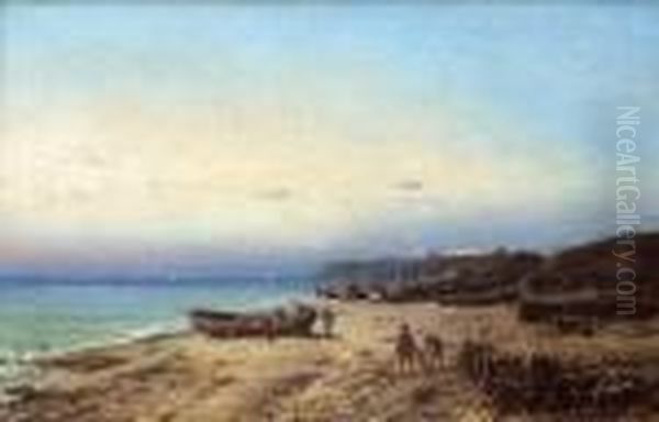 Pecheurs Remontant Leurs Filets. - view 1