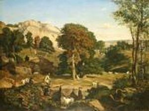 Paesaggio Con Pastore E Gregge