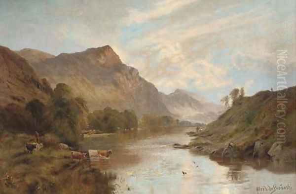 The Dee at Ballater, early morning - view 1
