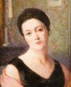 Portrait De Femme by Emile Ancelet