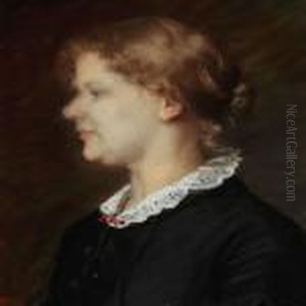 Portrait In Profile Of Helene Christensen - view 1