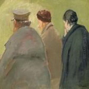 Tre Rygvendte Figurer I Klitterne Tre Rygvendte Figurer I Klitterne