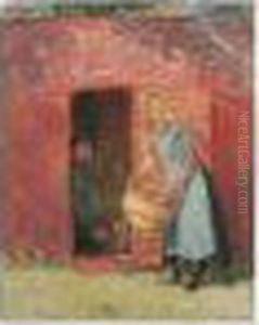 Ved Braendehuset (by The Woodshed) by Anna Ancher