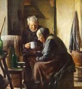 Apple Juice Is Being Bottled. "naar Mosten Tappes" by Cilius Andersen