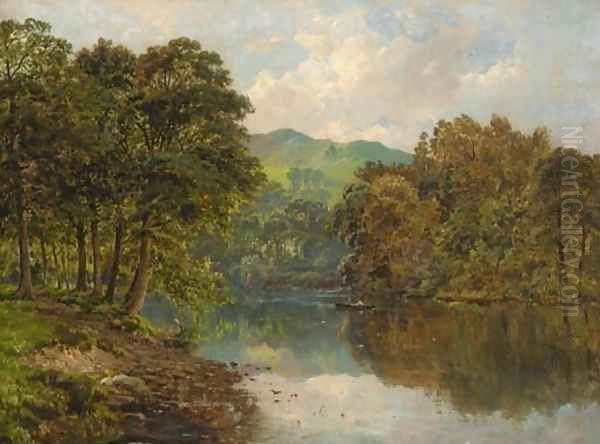 Crossing the tranquil river - view 1