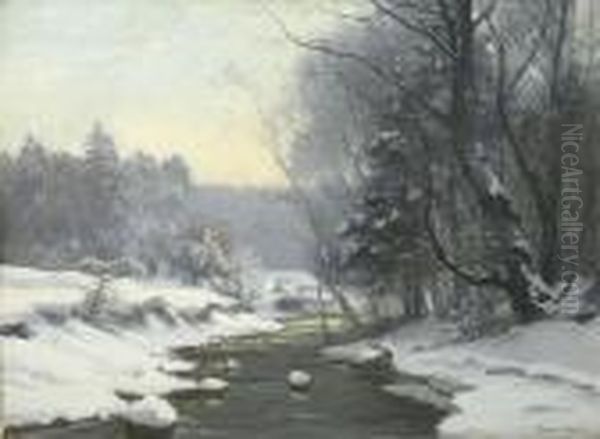 Winterliche Bachlandschaft. - view 1