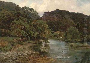 At Bettws-y-Coed, North Wales by Alfred de Breanski