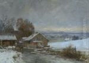 Muhle Am Bach In Winterlicher
Vorgebirgslandschaft. Muhle Am Bach In Winterlicher
Vorgebirgslandschaft.