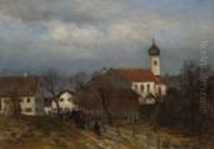 Oberbayerisches Dorf Im
Winter by Anders Anderson-Lundby