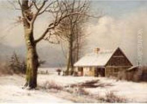 Frozen Pond; Bringing In The Firewood