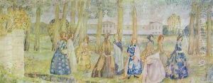 Autumn Evening, 1904-05 by Viktor Elpidiforovich Borisov-Musatov