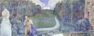 Slumber Divine, 1904-05 by Viktor Elpidiforovich Borisov-Musatov