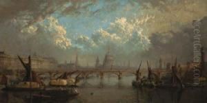 The Thames From Hungerford Bridge by John Macvicar Anderson