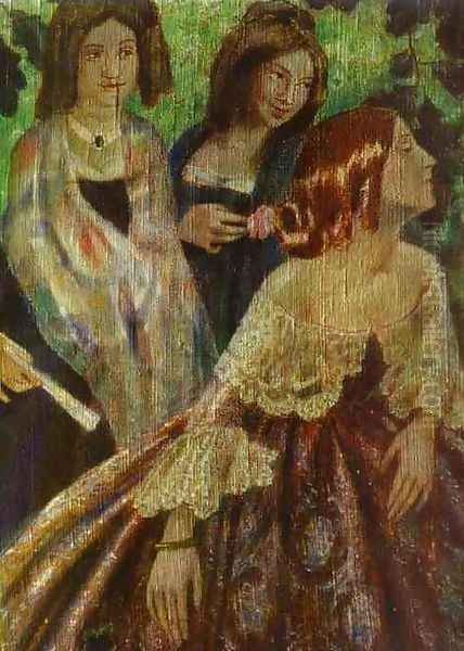 The Emerald Necklace (detail) by Viktor Elpidiforovich Borisov-Musatov