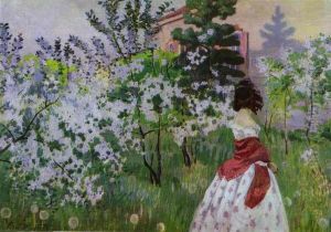 Spring. 1898-1901 by Viktor Elpidiforovich Borisov-Musatov