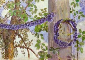 Garlands of Cornflowers, 1905 by Viktor Elpidiforovich Borisov-Musatov