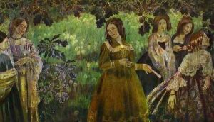 The Emerald Necklace, 1903-1904 by Viktor Elpidiforovich Borisov-Musatov