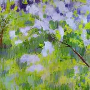 Cherry Trees In Blossom Study 1901