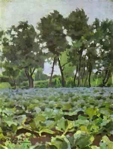 Cabbage Field With Willows 1893-94 - view 1