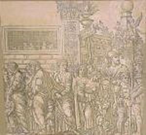 Triumph Of Julius Caesar by Andrea Andreani