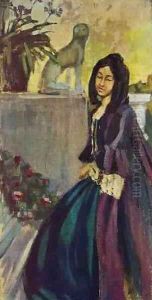 In The Park 1901-1903 by Viktor Elpidiforovich Borisov-Musatov