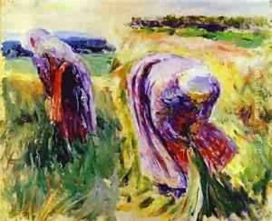 Reapers Sketch 1896-97 by Viktor Elpidiforovich Borisov-Musatov